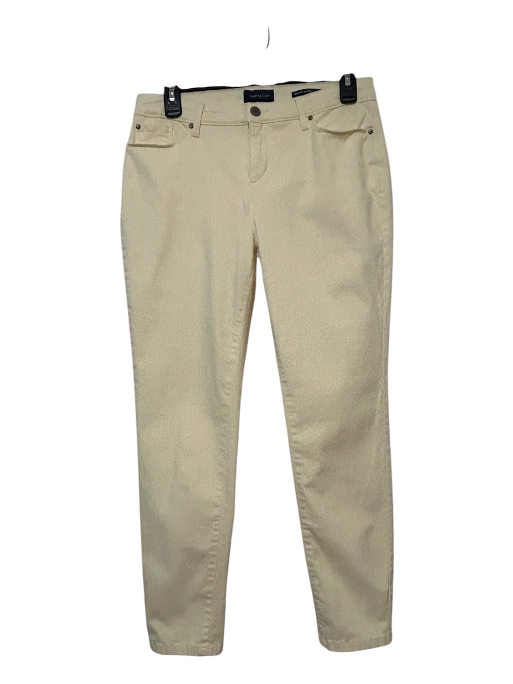 Charter Club Bristol Skinny Ankle Pants Light Pastel Yellow Size 8P Petite